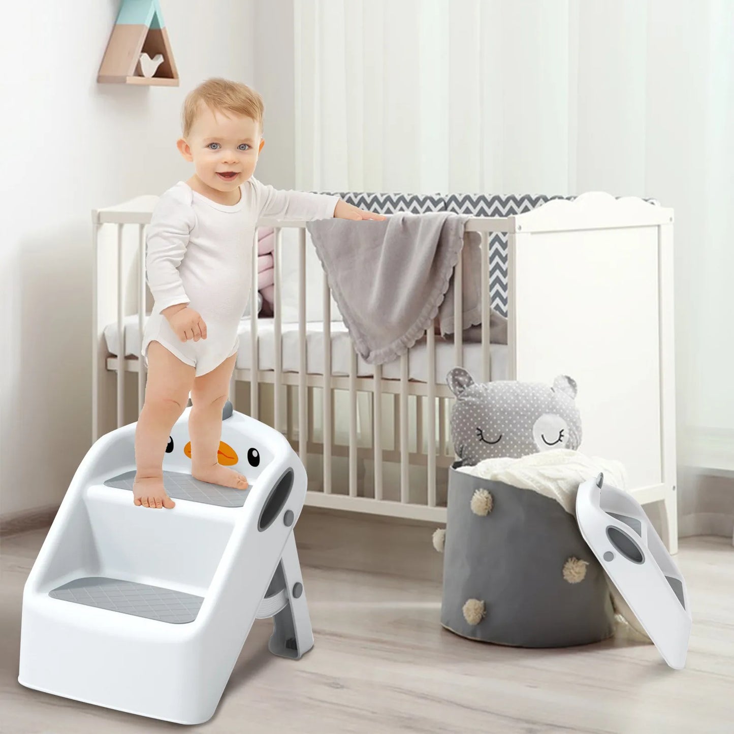 Marche Pied Pliant Enfant Antidérapant | Salle de Bain & Cuisine