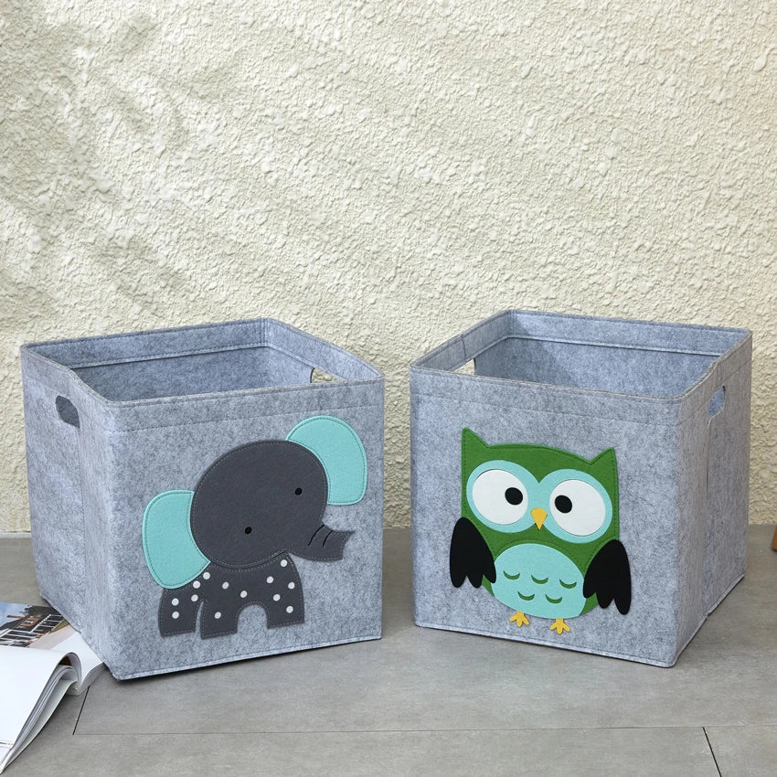 Boîte Rangement Chambre Enfant Feutre Pliable | Jouets Vêtements