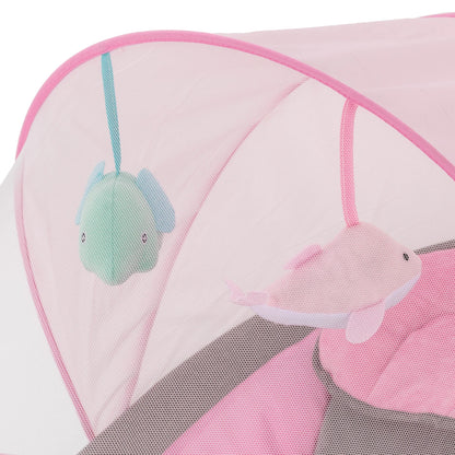 Transat Bébé Rose Électrique | Balancelle Sûre pour Nouveau-né