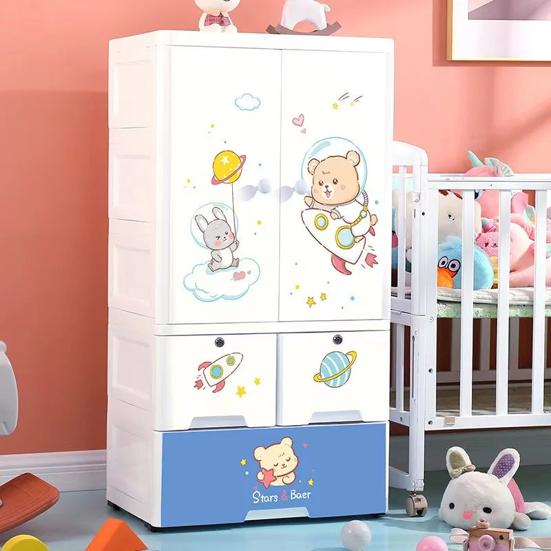 Coffre à Jouet Enfant Plastique & Tiroirs | Meuble Rangement Bébé