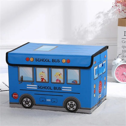 Boîte Rangement Enfant Bus Scolaire Pliable | Chambre Enfants