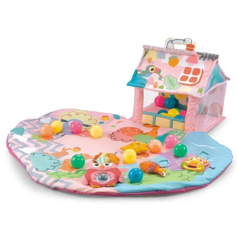 Tapis d'Éveil Bébé Montessori 3-en-1 | Jeu Fille & Garço