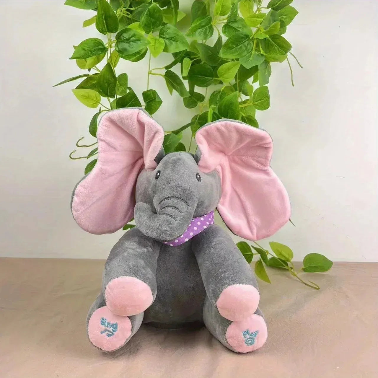 Peluche Éléphant Musicale Bébé | Interactive Oreilles Mobiles