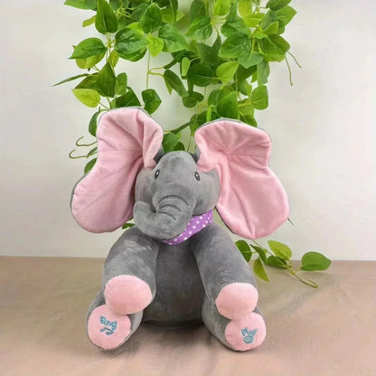 Peluche Éléphant Musicale Bébé | Interactive Oreilles Mobiles