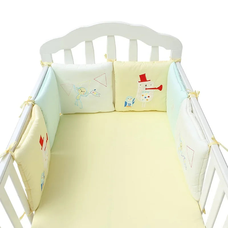 Barrière de Lit pour Bébé Coussins Nordiques (6pcs) | Anti-Chocs