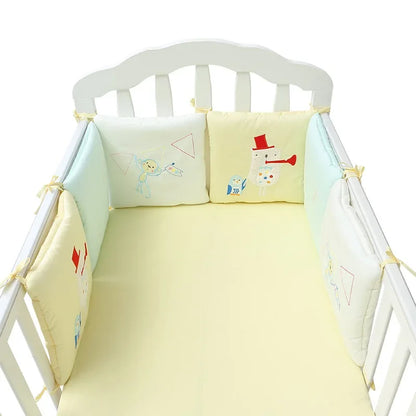 Barrière de Lit pour Bébé Coussins Nordiques (6pcs) | Anti-Chocs