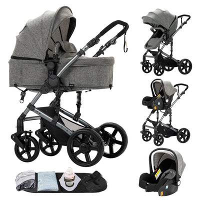 Poussette 3 en 1 Ultra-Légère | Système de Voyage Trio