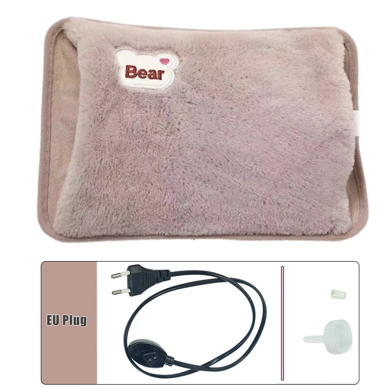 Bouillotte Électrique Rechargeable Peluche | Anti-Douleur & Confort