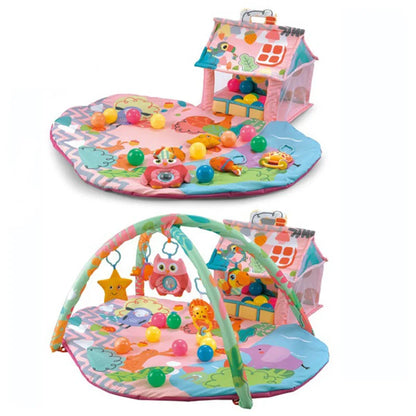 Tapis d'Éveil Bébé Montessori 3-en-1 | Jeu Fille & Garço