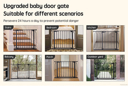 Barrière Escalier pour Bébé Sans Perçage 75-147cm | Sécurité