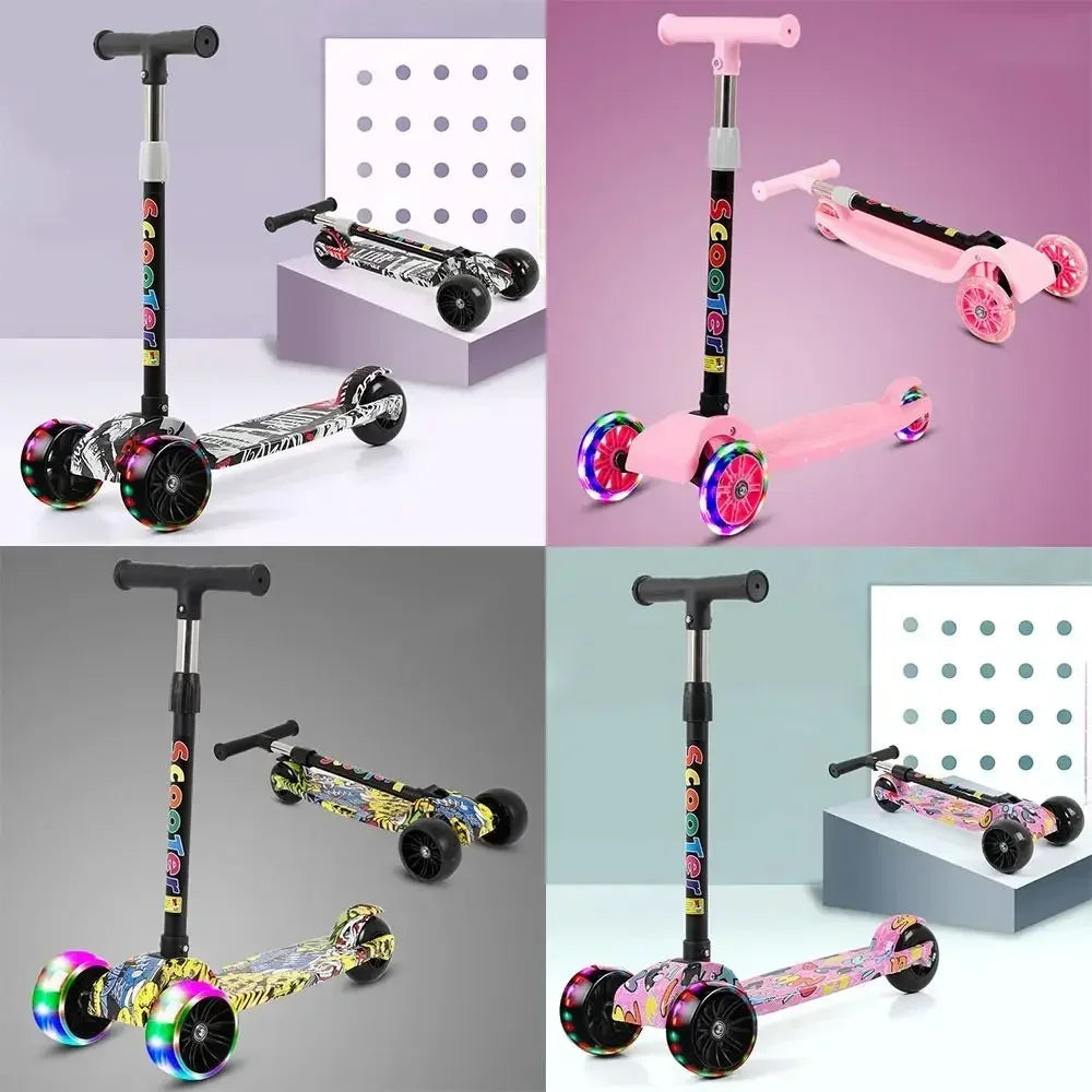 Trotinette Enfant Pliable & Lumineuse | Trotinette Bébé 3 à 12 Ans