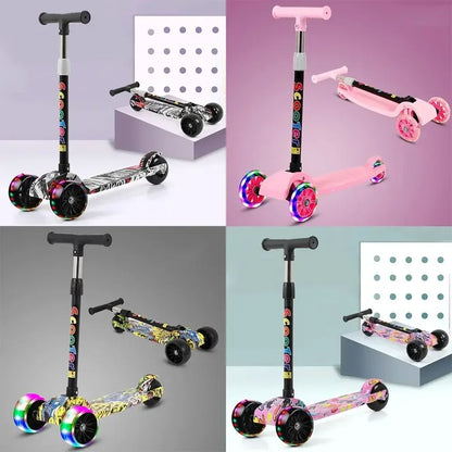 Trotinette Enfant Pliable & Lumineuse | Trotinette Bébé 3 à 12 Ans