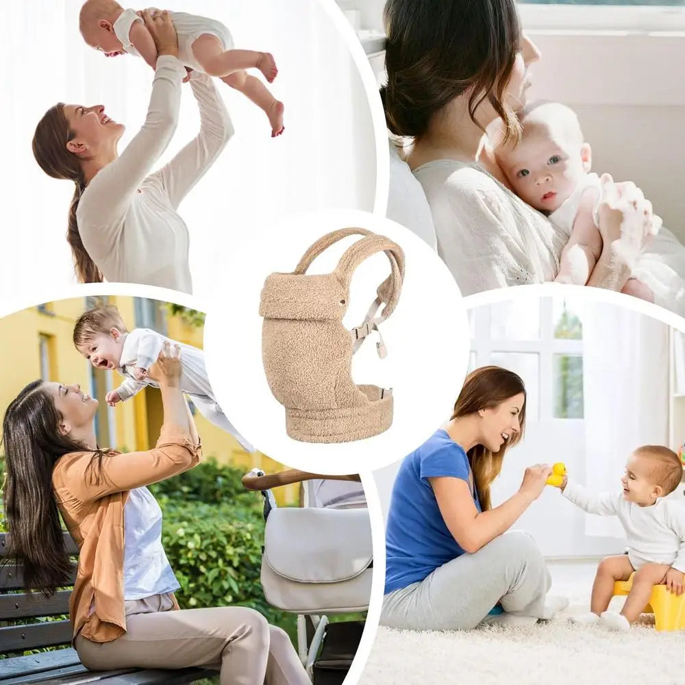 Porte Bébé Hiver Peluche | Portage Dorsal & Ventral Chaleur