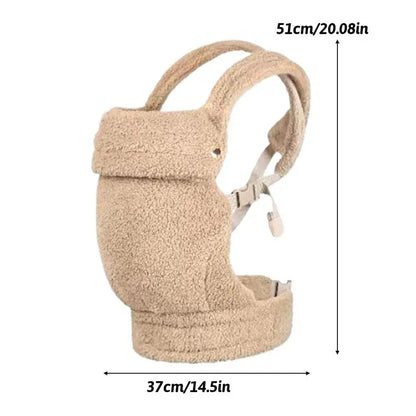 Porte Bébé Hiver Peluche | Portage Dorsal & Ventral Chaleur