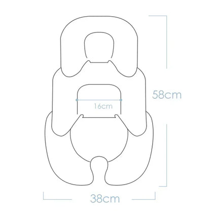 Coussin Bébé Poussette Réversible Universel | Confort Siège Auto
