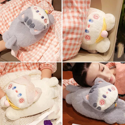 Bouillotte Peluche Chat Mignon | Micro-onde & Électrique