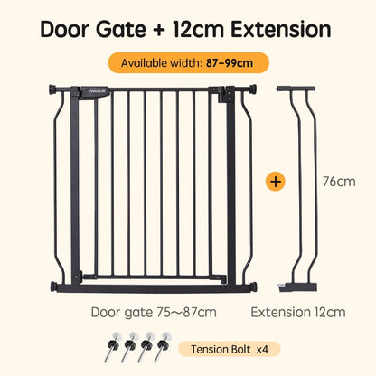 Barrière Escalier pour Bébé Sans Perçage 75-147cm | Sécurité