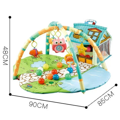 Tapis d'Éveil Bébé Montessori 3-en-1 | Jeu Fille & Garço