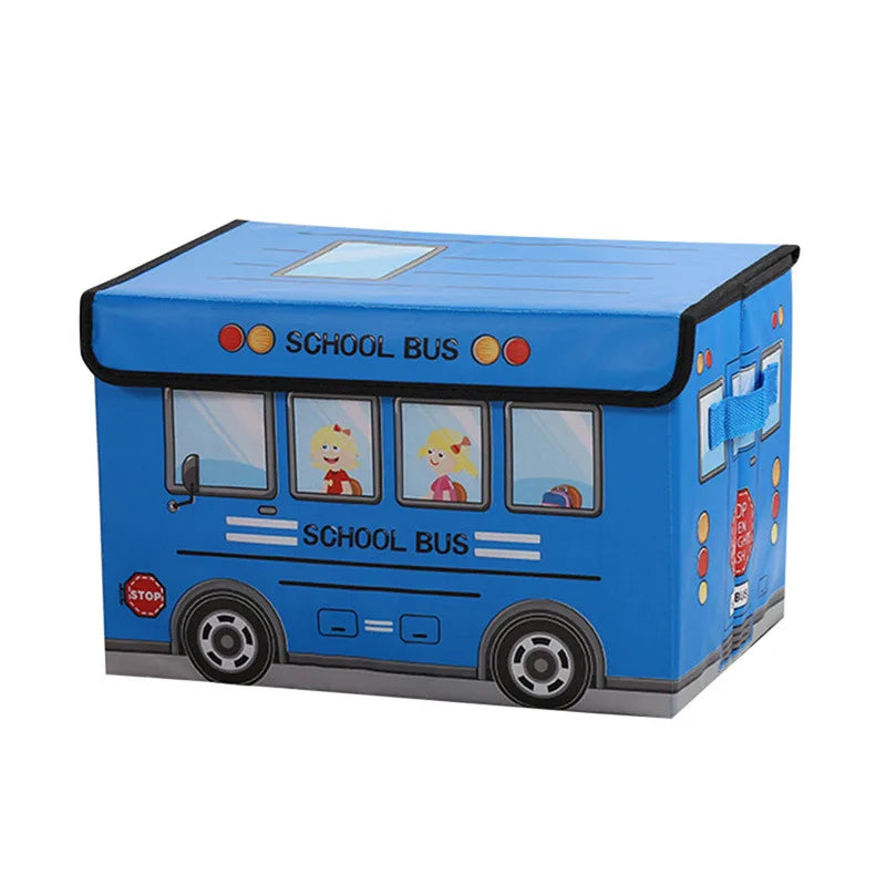 Boîte Rangement Enfant Bus Scolaire Pliable | Chambre Enfants