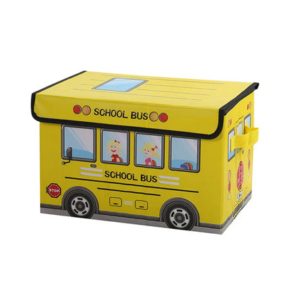 Boîte Rangement Enfant Bus Scolaire Pliable | Chambre Enfants