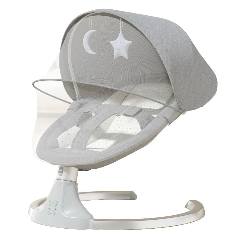 Chaise Haute Bébé Électrique | Balancelle Télécommandée Confort