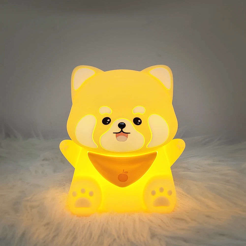 Veilleuse Bébé Panda LED Silicone | Lampe Chambre Enfant USB