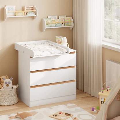 Table à Langer Commode WOLTU | Plateau Bébé MDF Mural Sûr