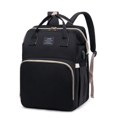Sac à Langer Pliable & Portable 3-en-1 | Avec Lit Pliant Grande