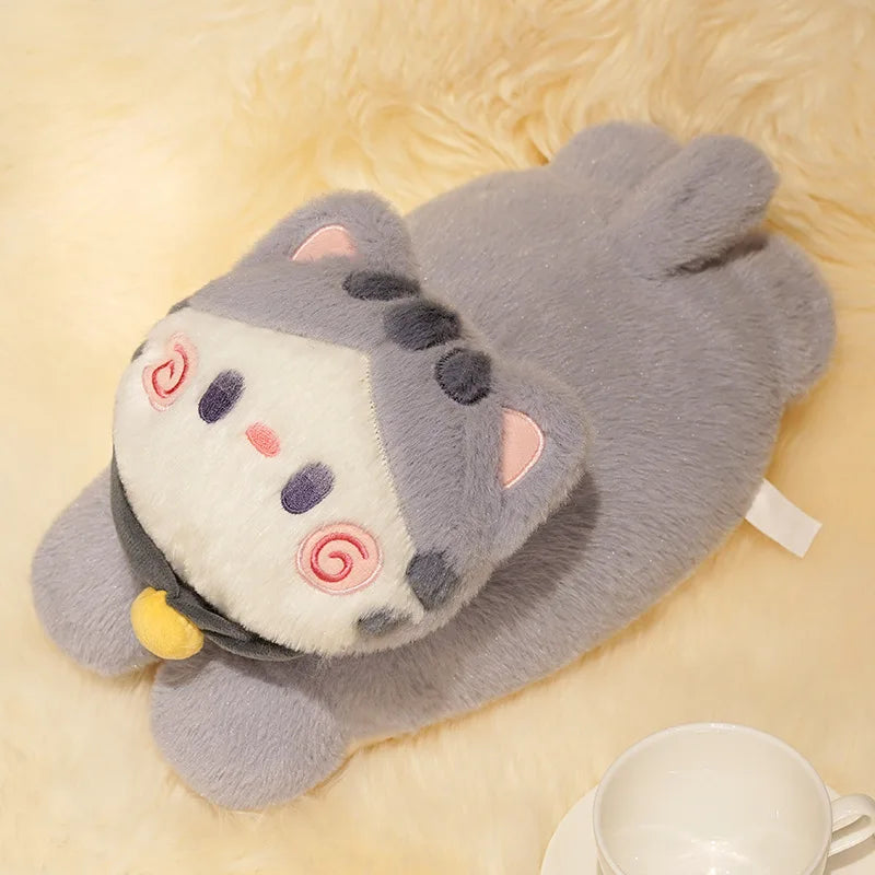 Bouillotte Peluche Chat Mignon | Micro-onde & Électrique