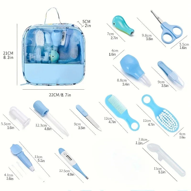 Trousse de Soin Bébé Complète 12 pièces | Kit Nouveau-né