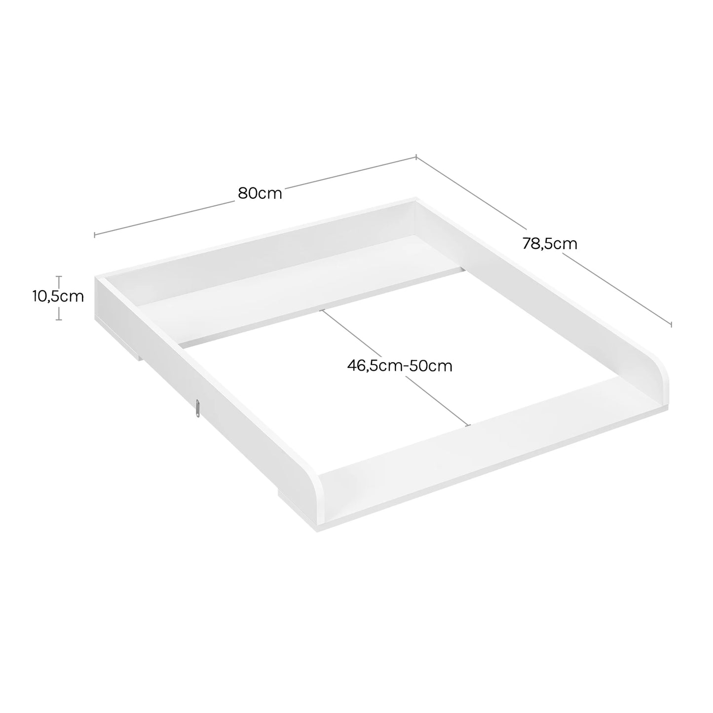Table à Langer Commode WOLTU | Plateau Bébé MDF Mural Sûr