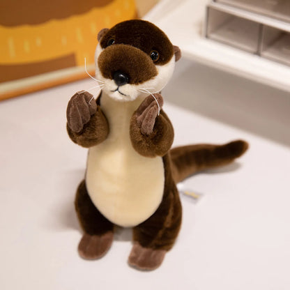 Peluche Loutre Kawaii 26cm | Doudou Bébé Doux Oreiller Enfant