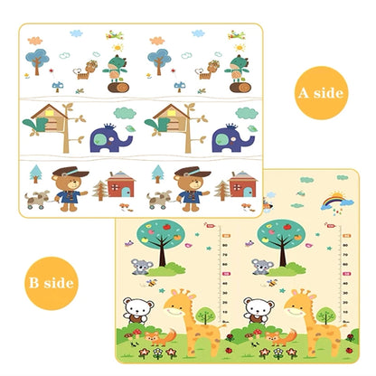 Tapis d'Éveil Bébé Géant Double Face & Pliable | Fille ou Garçon