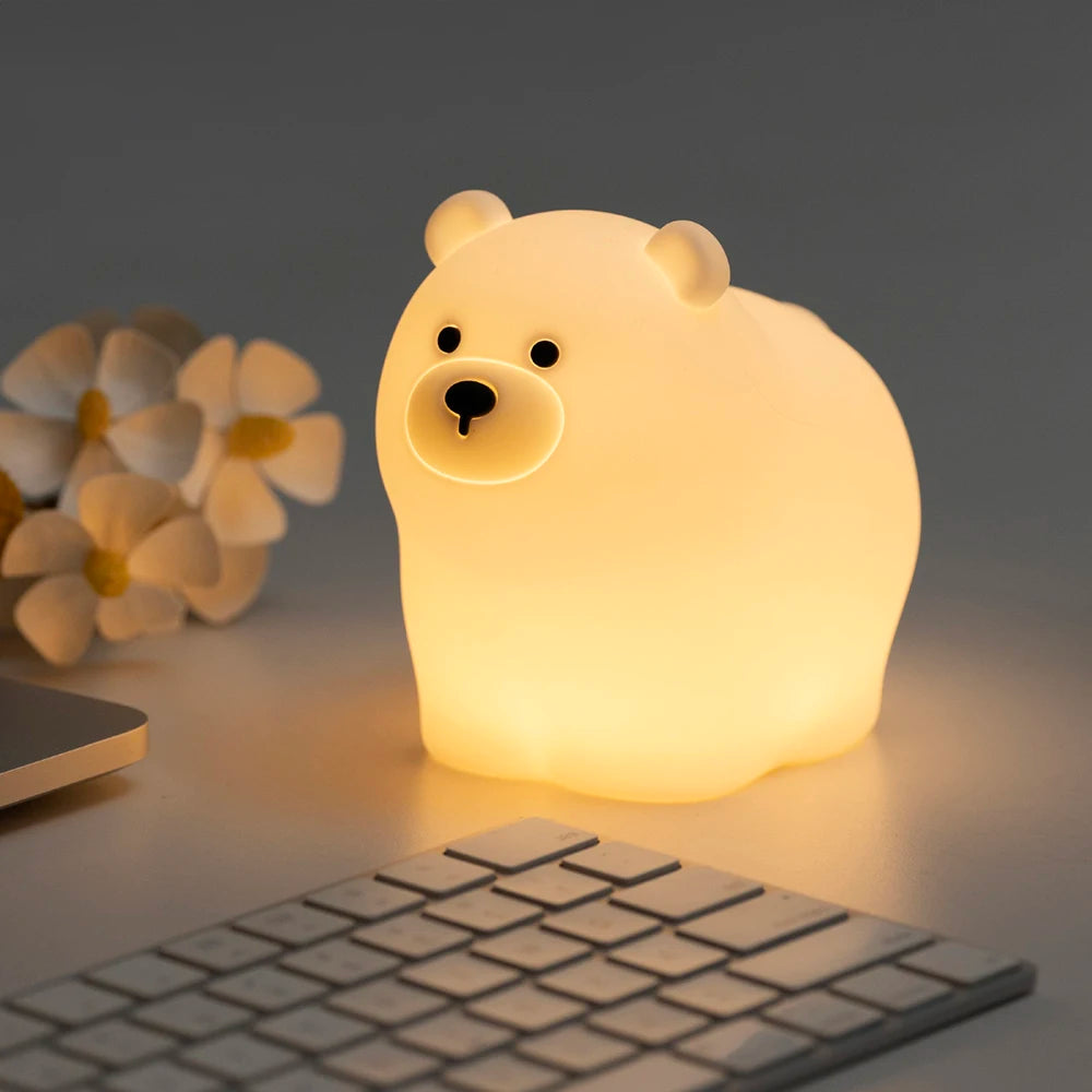 Veilleuse Bébé Capybara LED Dimmable | Lampe Chambre Enfant
