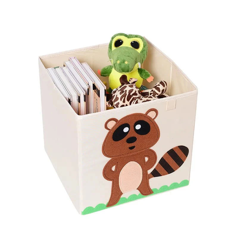 Armoire Bébé Cube Pliable Animal | Penderie Enfant Tissu Écolo