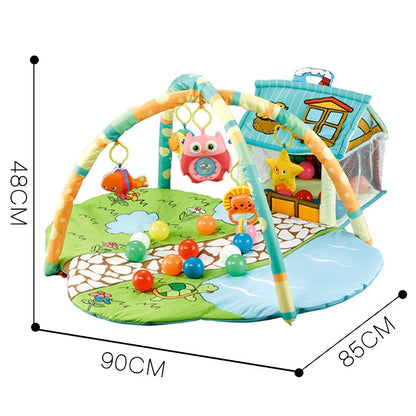 Tapis d'Éveil Bébé Montessori 3-en-1 | Jeu Fille & Garço