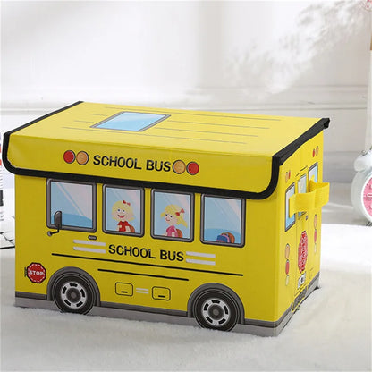 Boîte Rangement Enfant Bus Scolaire Pliable | Chambre Enfants