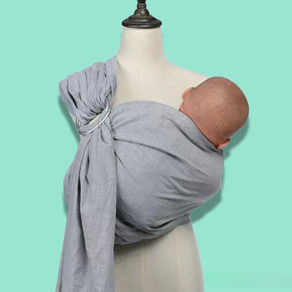 Echarpe Porte Bébé Double Anneaux Lin & Coton | Porte Bébé Avant