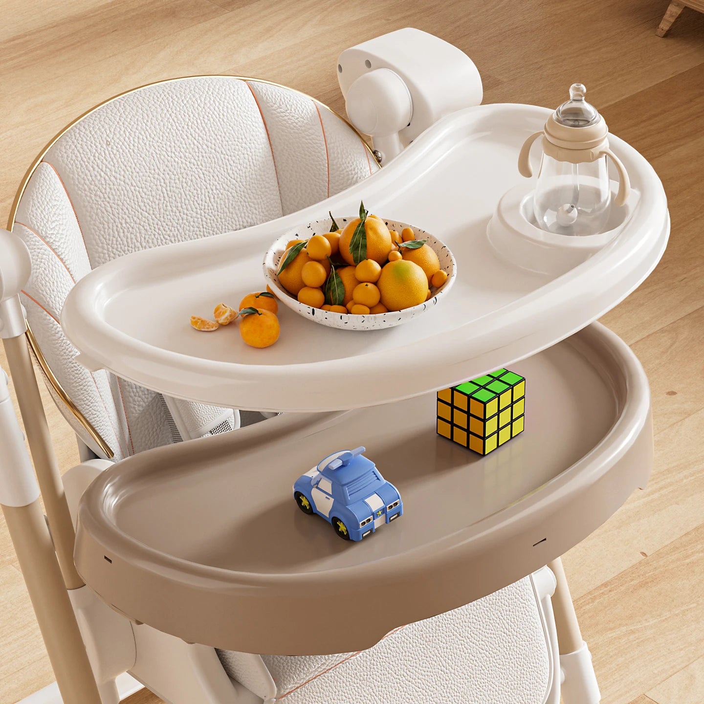 Table à Langer | Compacte Chaise Haute Bébé Électrique