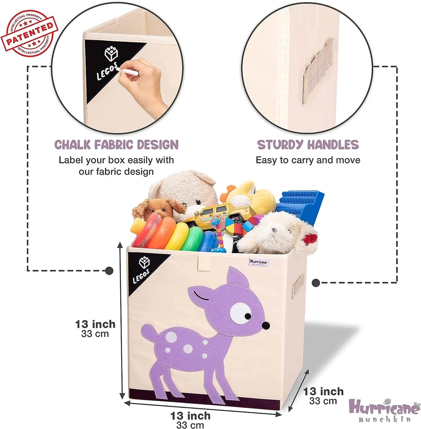 Armoire Bébé Cube Pliable Animal | Penderie Enfant Tissu Écolo