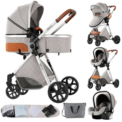 Poussette 3 en 1 Ultra-Légère | Système de Voyage Trio