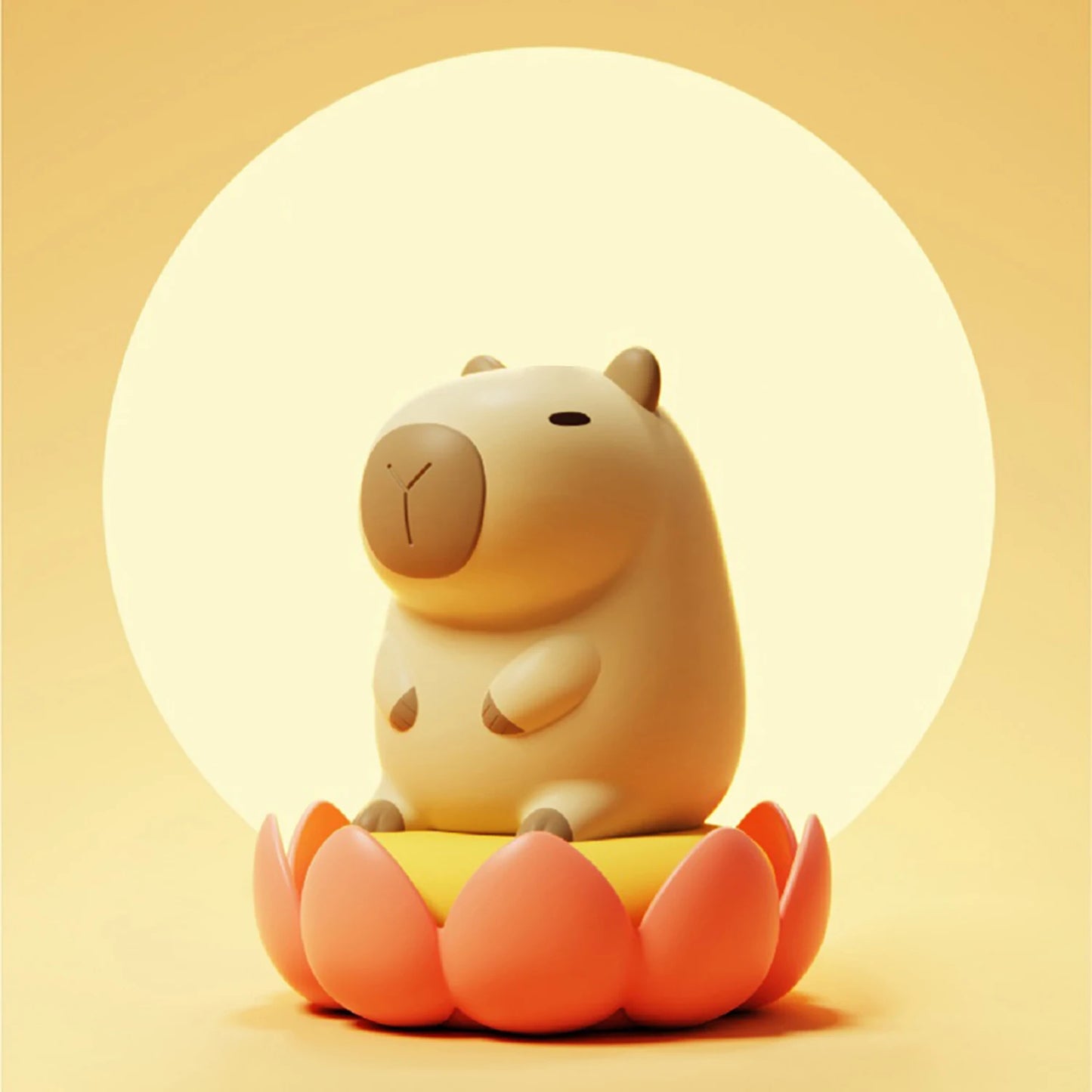 Veilleuse Bébé Capybara LED Dimmable | Lampe Chambre Enfant