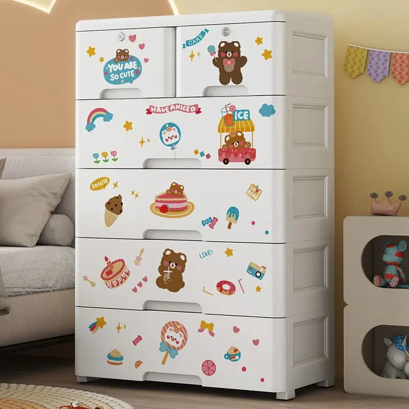 Armoire Bébé Extra Large Tiroirs | Penderie Enfant Plastique