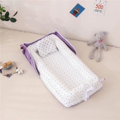 Lit Portable Bébé Nid Cocon de Voyage | Nid pour Bébé 0-2 ans