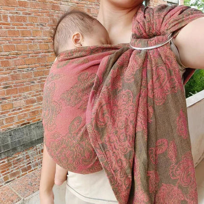 Echarpe Porte Bébé Double Anneaux Lin & Coton | Porte Bébé Avant