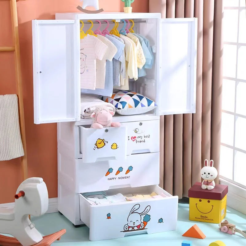 Coffre à Jouet Enfant Plastique & Tiroirs | Meuble Rangement Bébé