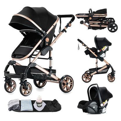 Poussette 3 en 1 Ultra-Légère | Système de Voyage Trio