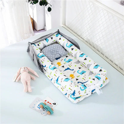 Lit Portable Bébé Nid Cocon de Voyage | Nid pour Bébé 0-2 ans
