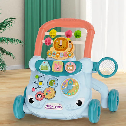 Chariot de Marche pour Bebe Multifonction Anti-Renversement