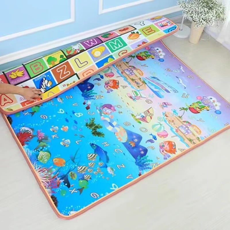 Tapis d'Éveil Bébé Géant Double Face & Pliable | Fille ou Garçon